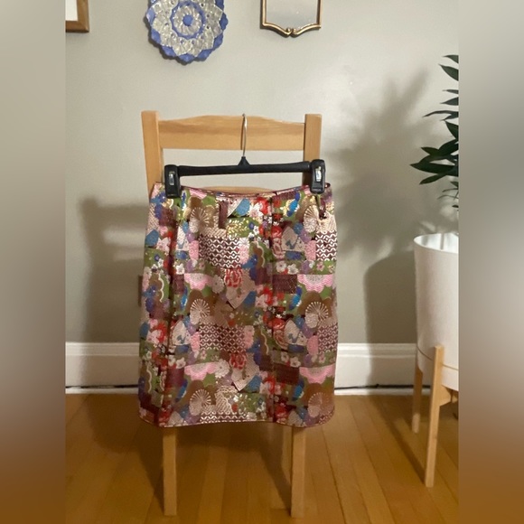 LIMITED TIME LISTING: Quilted Patchwork Mini Skirt by Front Row Shop - Picture 2 of 8